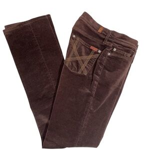 7 For All Mankind Brown Women Jeans